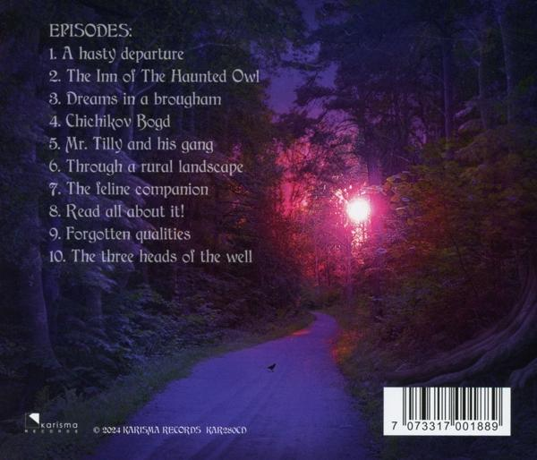 Albumcover mit Pfad in den Wald. Text listet Episoden auf. Ein Sonnenuntergang ist sichtbar.