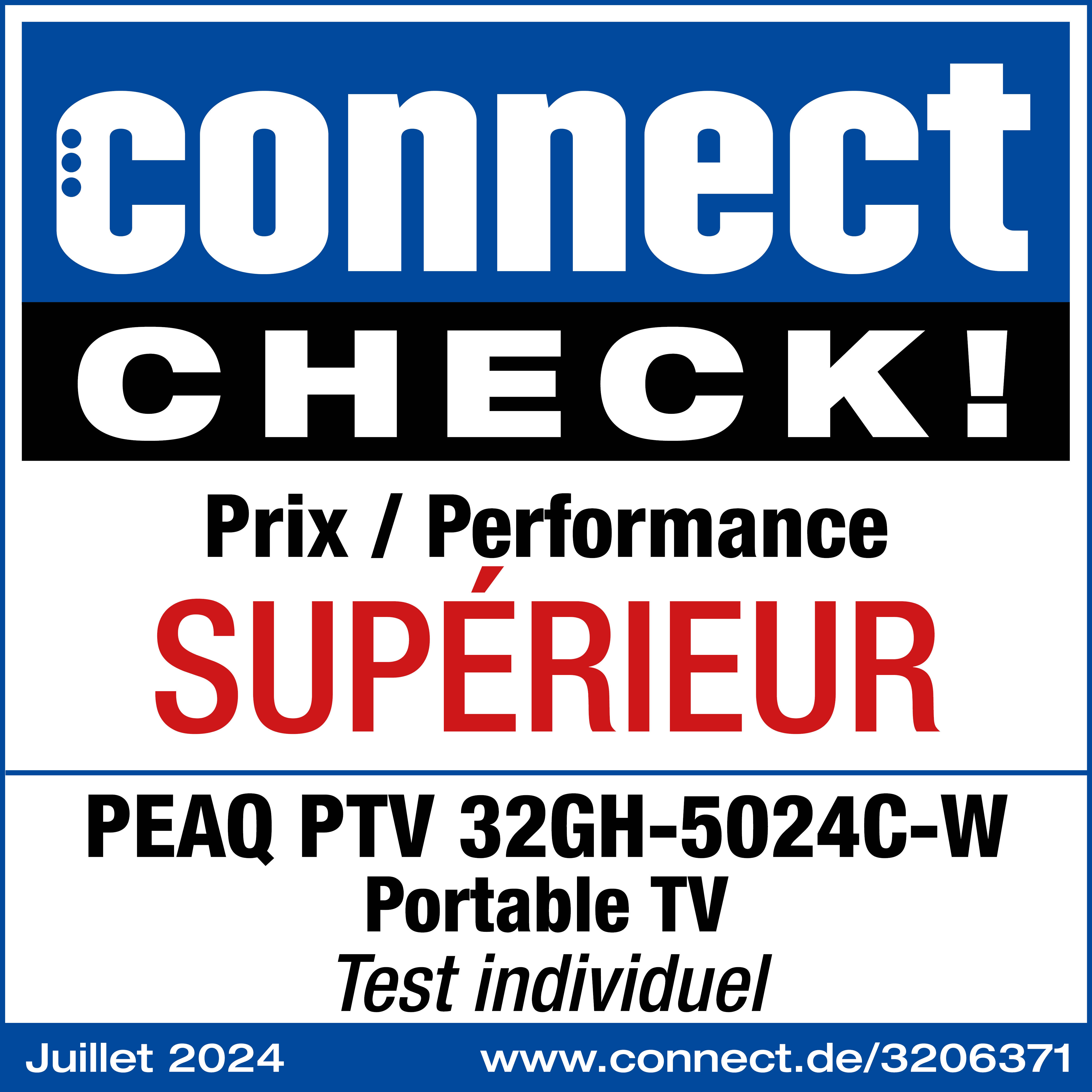 Ein connect CHECK! Magazin-Cover. Der Text lautet Prix / Performance Supérieur. Das Datum ist Juli 2024.