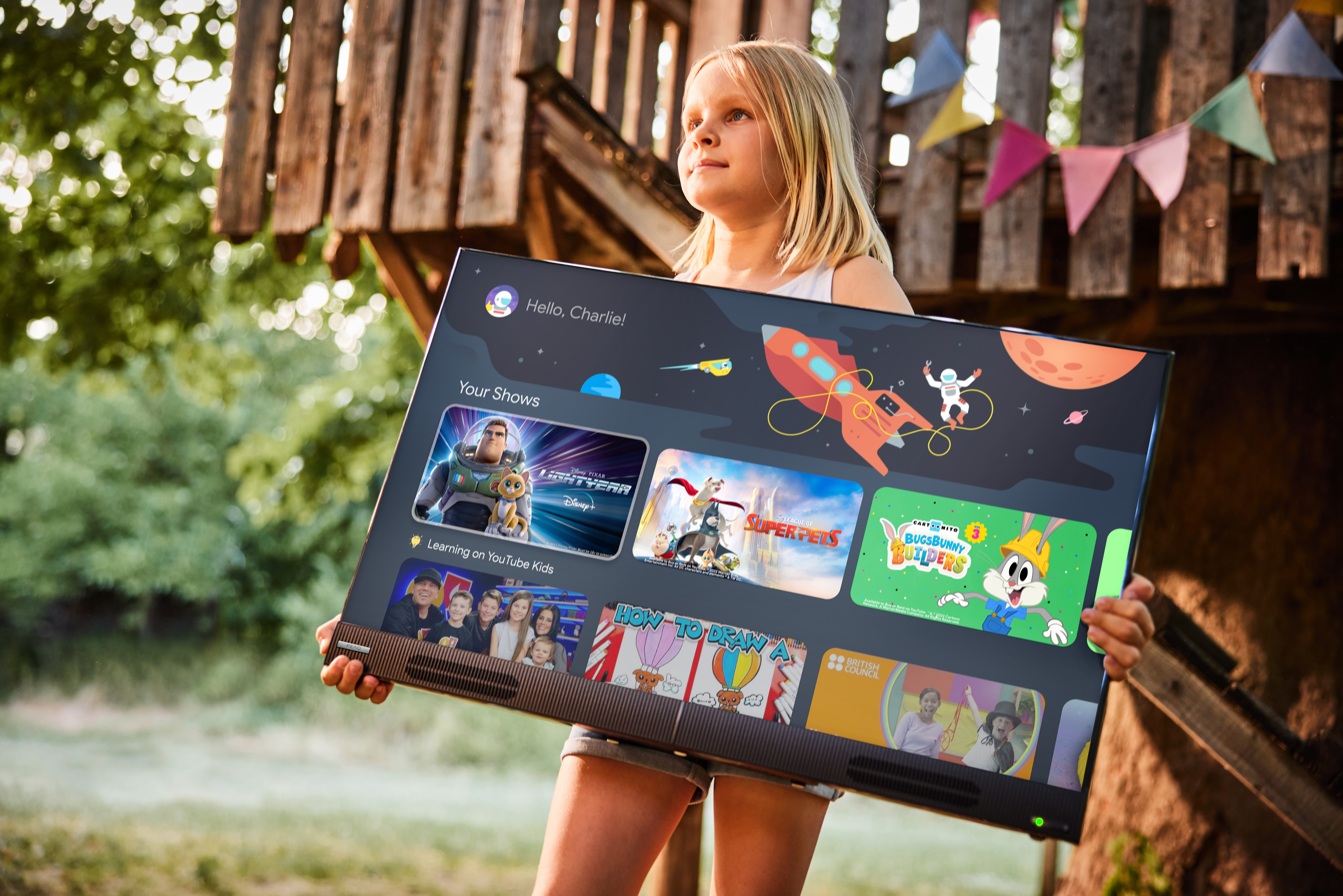 Telewizor przenośny LED PEAQ PTV 32GH-5023C-B 32'' HD 60Hz Google TV Chromecast