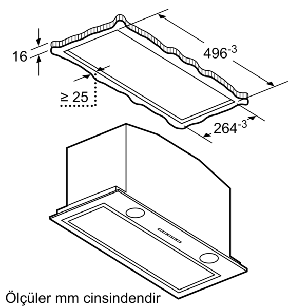 SIEMENS LB57574 Gömme Aspiratör