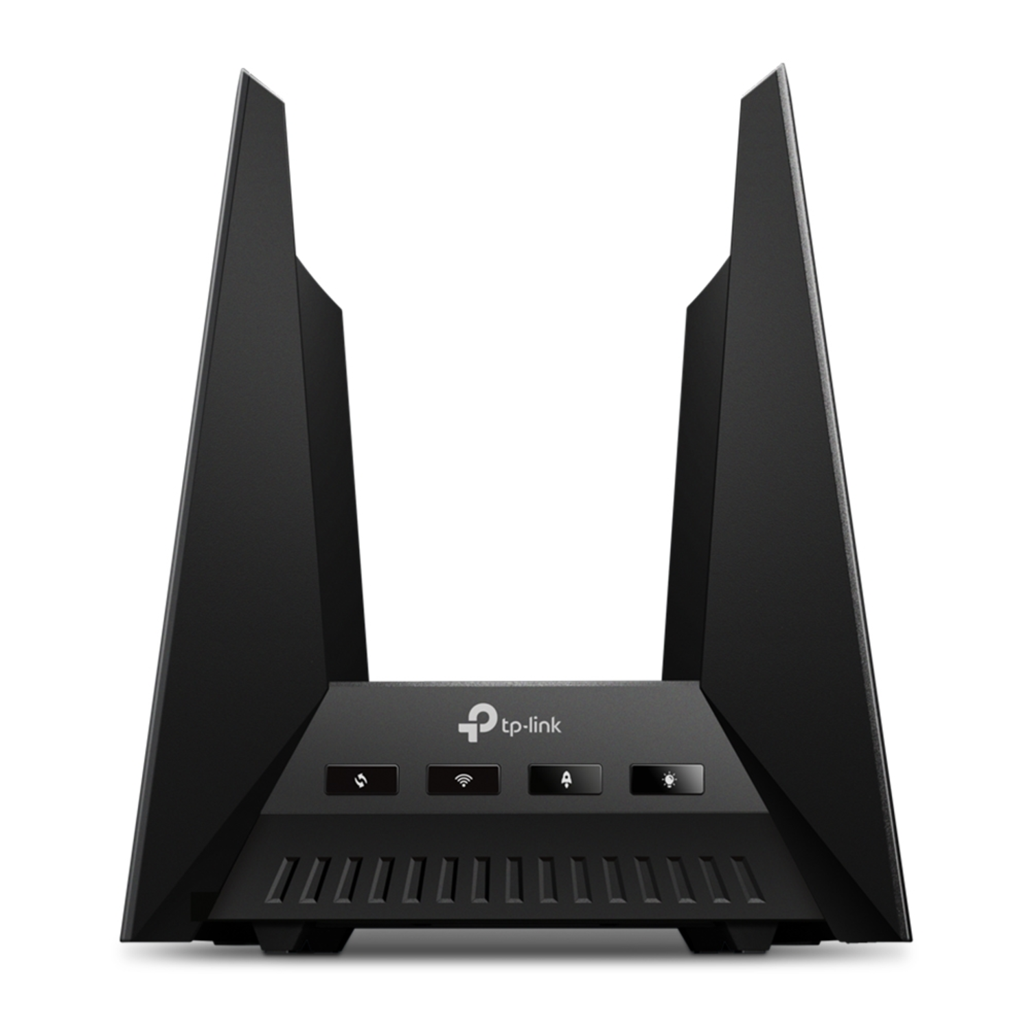 Routeur TP-Link noir avec deux antennes.