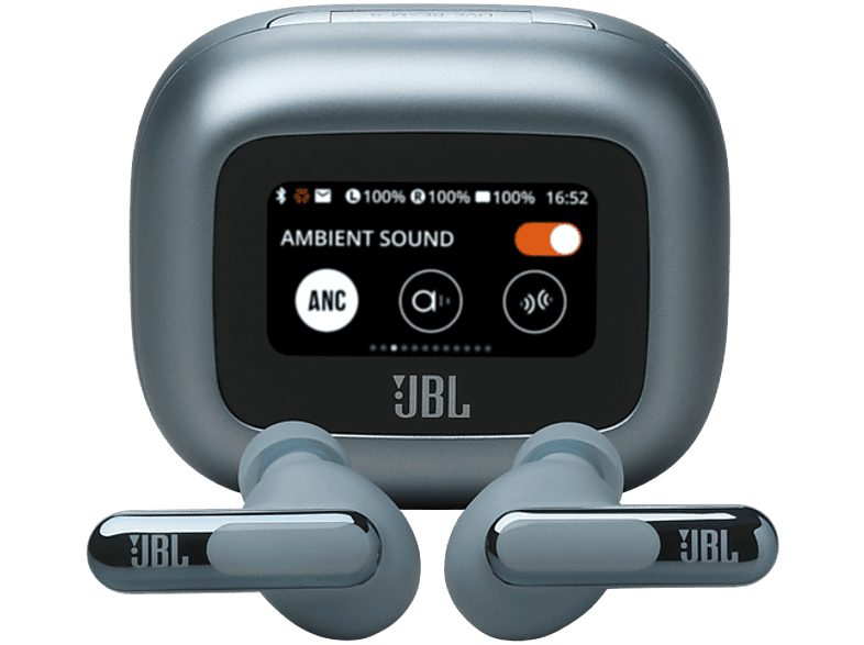 JBL Live Beam 3, 48 h Autonomía, Conexión Multipunto, IP55, Cancelación de ruido, Sonido Espacial, Azul