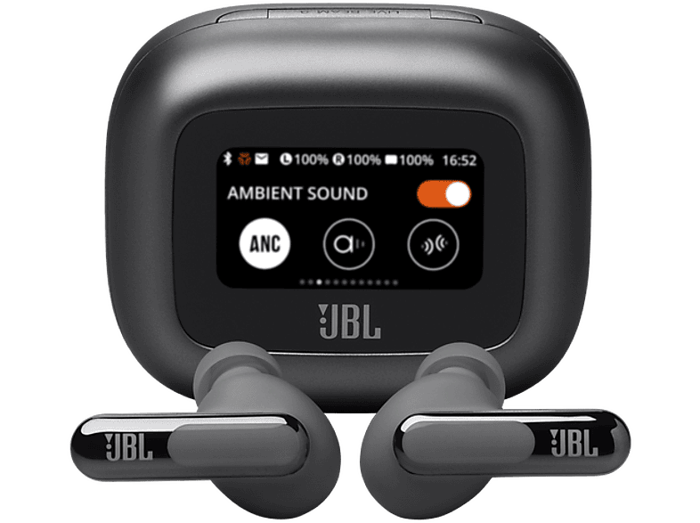 JBL Live Beam 3, 48 h Autonomía, Conexión Multipunto, IP55, Cancelación de ruido, Sonido Espacial, Negro
