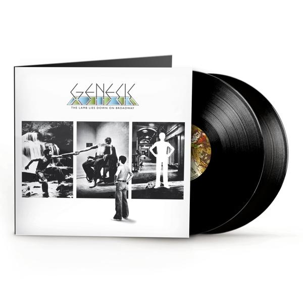 'Genesis: The Lamb Lies Down on Broadway' album borítója, két bakelit lemezzel.