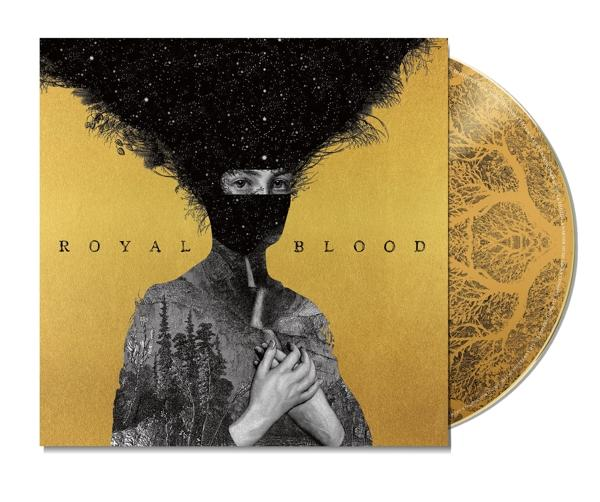 Album borító, egy személy arca, csillagos égbolttal. Cím: ROYAL BLOOD.