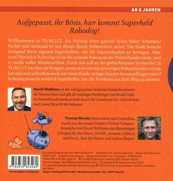 Buchcover: Aufgepasst, ihr Bös is, hier kommt Superheld Robodog!