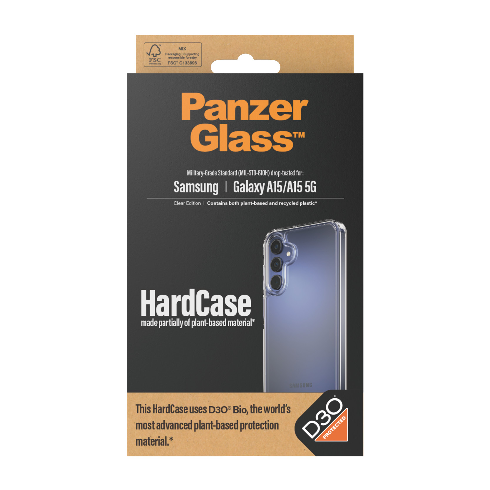 PANZERGLASS Cover HardCase D3O Samsung Galaxy A15 4G/5G Transparent (PZ-0463)