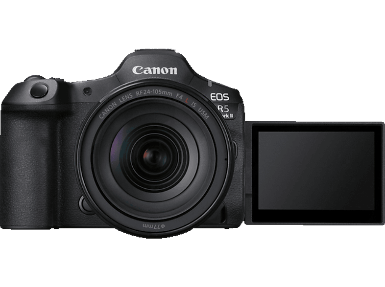 CANON EOS R5 Mark II Body + RF 24-105mm F/4.0 L IS USM Kit Spiegellose Systemkamera mit Objektiv 24 - 105 mm, 8,1 cm Display, WLAN