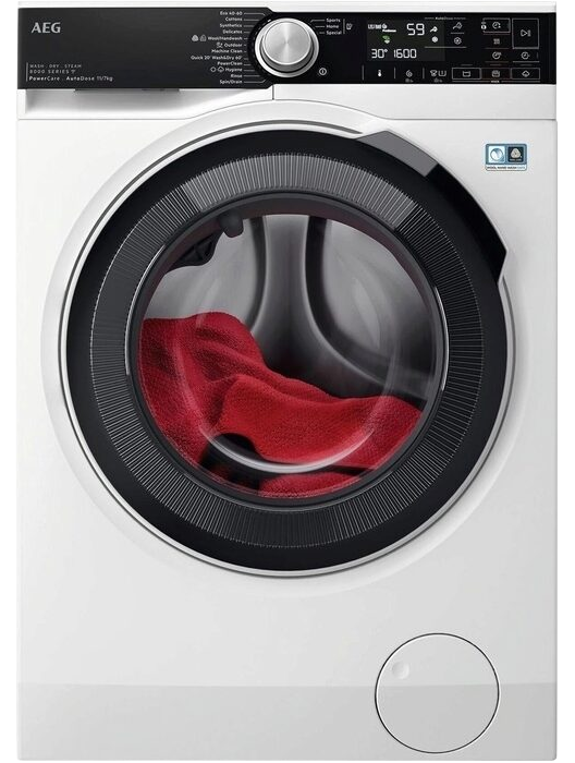 AEG LWR85066QE Mosó és szárítógép, D/A, WIFI, AUTODOSE, POWERCARE, 11/7 kg, 1600 f/p, Ökoinverter, Antiallergén prog.gőzzel, Steamrefresh