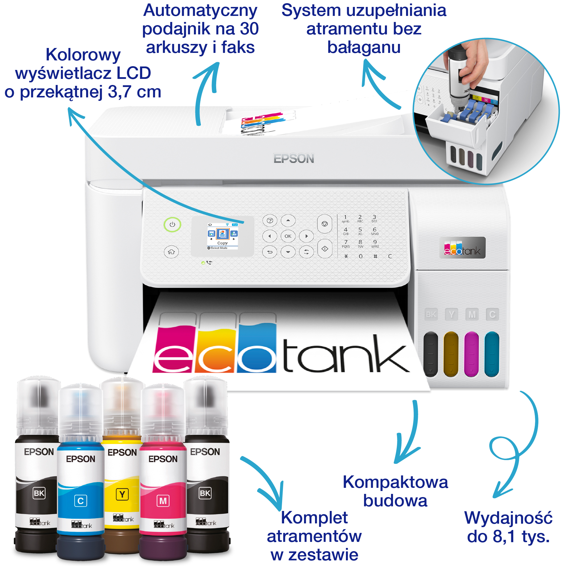 Urządzenie wielofunkcyjne EPSON EcoTank L5296