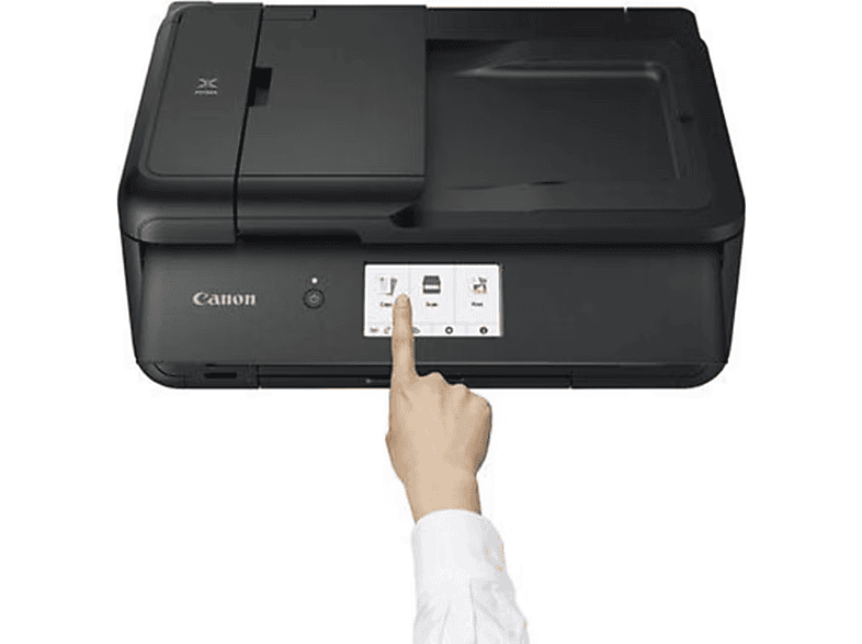 CANON Pixma TS9550a Multifunktionsdrucker, Einzelpatronen, WLAN, Duplexeinheit (für beidseitigen Druck), A3, Schwarz — Foto 2 von 3