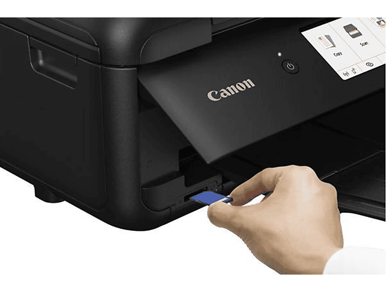 CANON Pixma TS9550a Multifunktionsdrucker, Einzelpatronen, WLAN, Duplexeinheit (für beidseitigen Druck), A3, Schwarz — Foto 3 von 3
