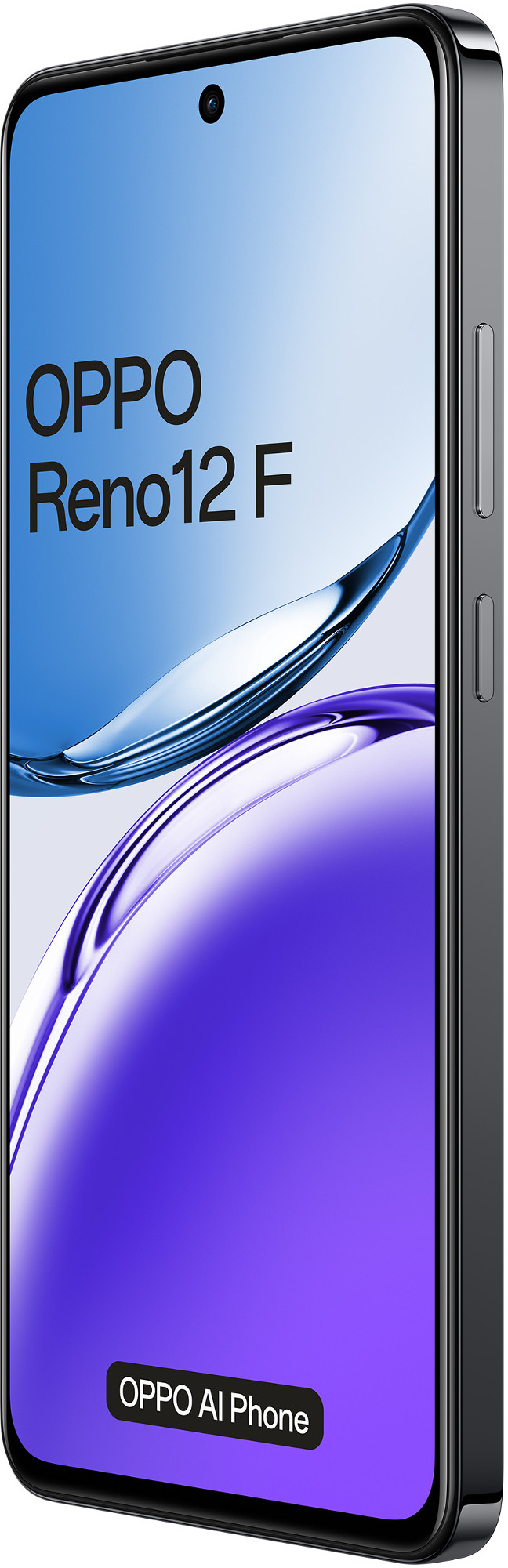 Widok z boku smartfona OPPO Reno12 F.