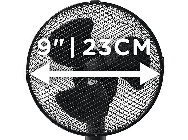 Wentylator OK. OTF 23223 B Czarny – zdjęcie 3