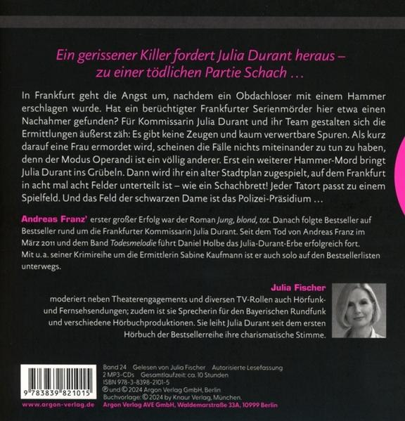 Ein Buchcover mit Text und einem Foto einer Frau.