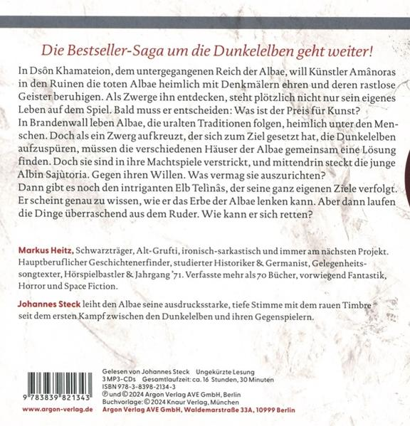 Text von einem Buchcover. Der Text ist auf Deutsch, mit Titel und Autorennamen.