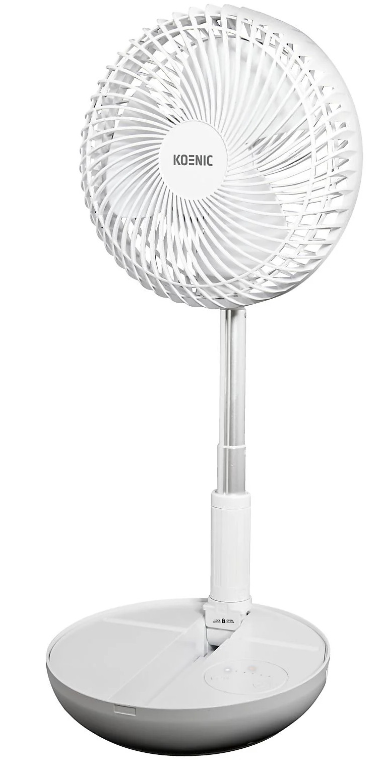 Wentylator bezprzewodowy KOENIC KTF 18422 USB EXPANDABLE TABLE FAN Biały