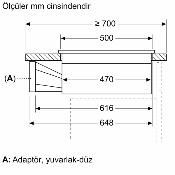 BOSCH PXX875D67E Ankastre  Davlumbaz Entegreli Ocak