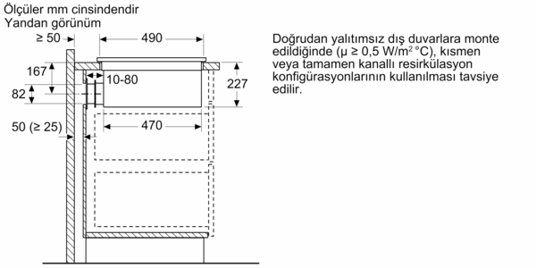 BOSCH PXX875D67E Ankastre  Davlumbaz Entegreli Ocak