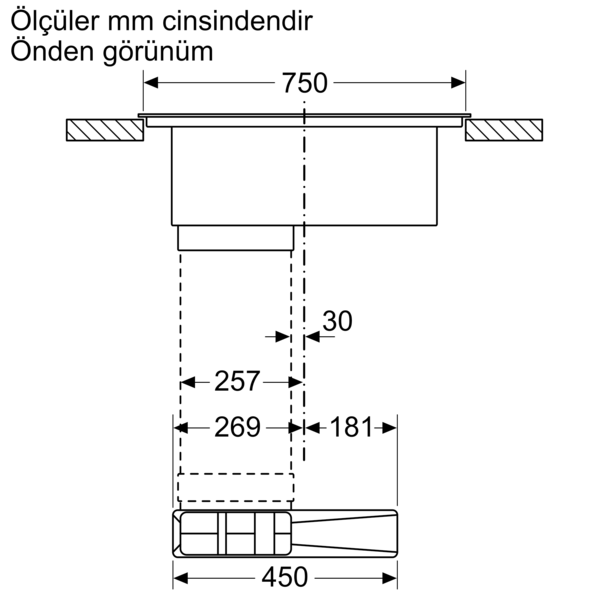 BOSCH PXX875D67E Ankastre  Davlumbaz Entegreli Ocak