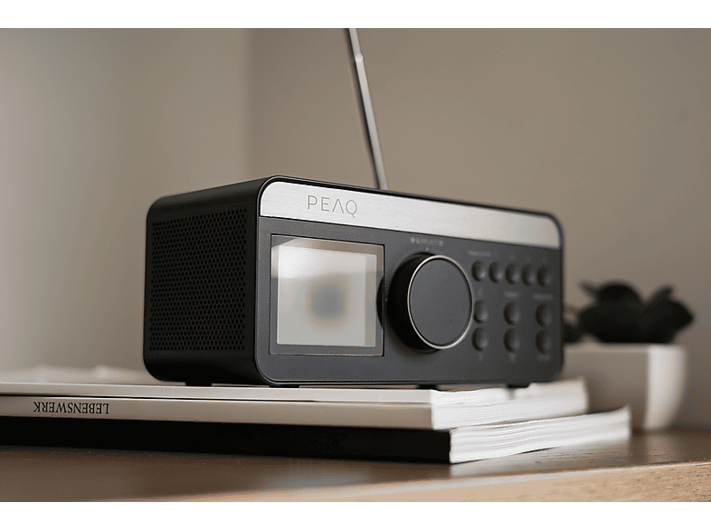 Thumbnail - PEAQ PCR 540 DAB+ Radiowecker mit Wireless charging, DAB+/FM, DAB+, FM, Bluetooth, Schwarz/Grau