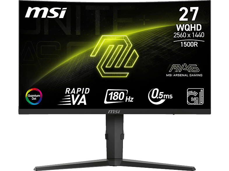 MSI MAG 275CQRFDE QD E2 27 Zoll WQHD Gaming Monitor 1 ms Reaktionszeit 180 Hz SATURN