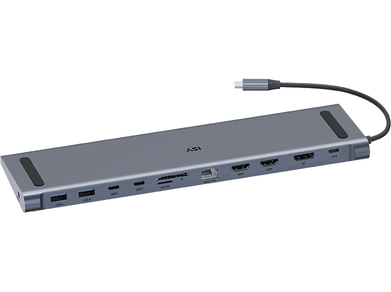 ISY Multiport Adapter Station Usb-c 11-in-1 Zilver (ido-1100)