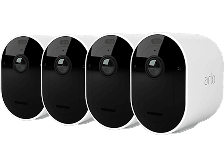Arlo Pro 5, Überwachungskamera (Anzahl Kameras: 4, für Außen, Nachtsichtfunktion, Akkubetrieb, Weiß)