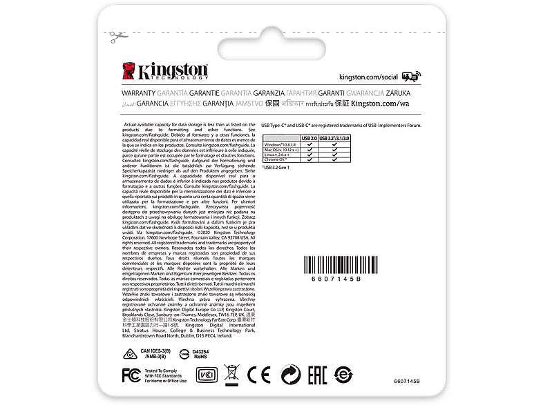 KINGSTON USB Stick DataTraveler 70, 128GB, USB-C, schwarz (DT70/128GB) — Foto 2 von 5