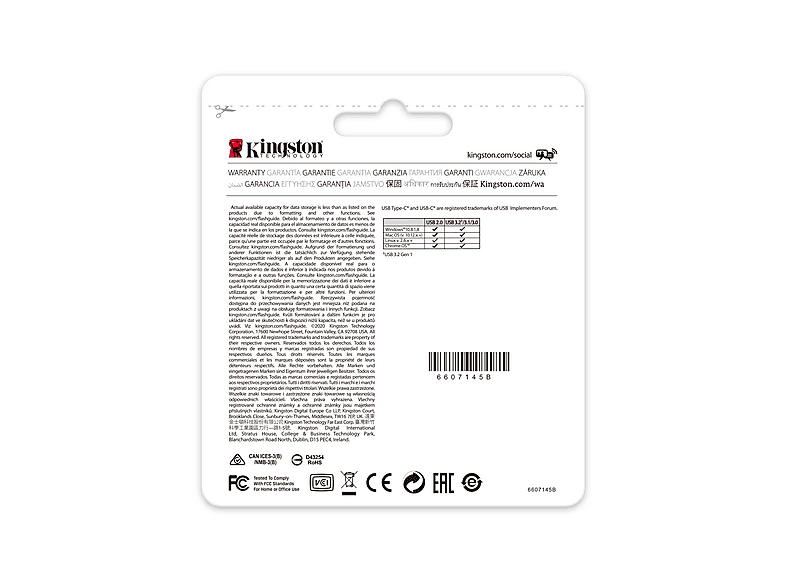 KINGSTON USB Stick DataTraveler 70, 64GB, USB-C, schwarz (DT70/64GB) — Foto 3 von 5