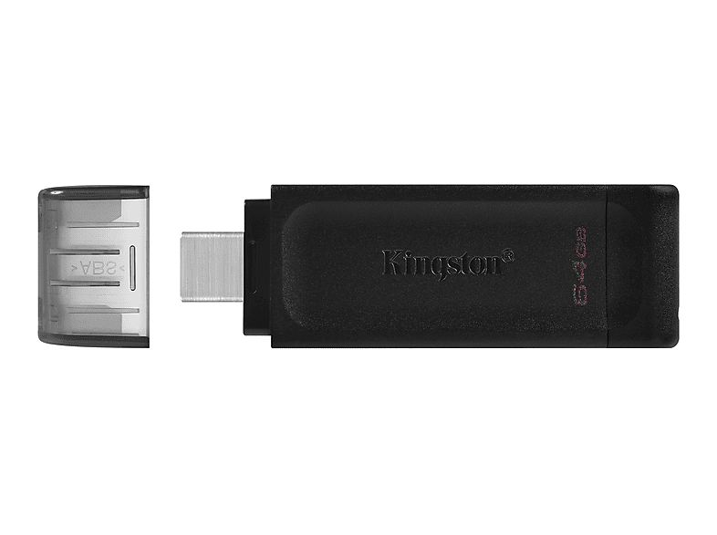 KINGSTON USB Stick DataTraveler 70, 64GB, USB-C, schwarz (DT70/64GB) — Foto 4 von 5
