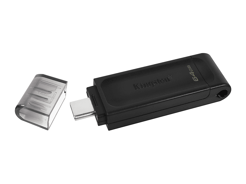 KINGSTON USB Stick DataTraveler 70, 64GB, USB-C, schwarz (DT70/64GB) — Foto 5 von 5