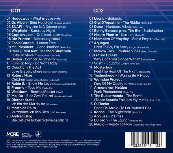 CD-Albumcover mit Titellisten, MORE EDEL-Logo.