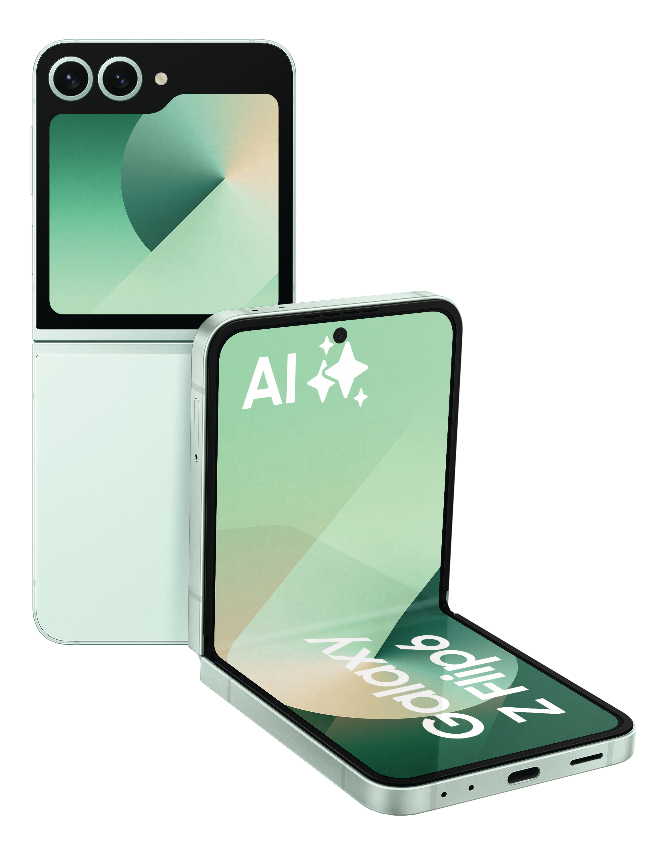 Galaxy Z FLIP6 256GB ミント SIMフリー SAMSUNG Galaxy Z Flip6 256 GB Mint Dual SIM | MediaMarkt