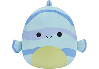 JAZWARES Squishmallows Leland, a kék csíkos hal plüss, 20 cm (SQCR04083)