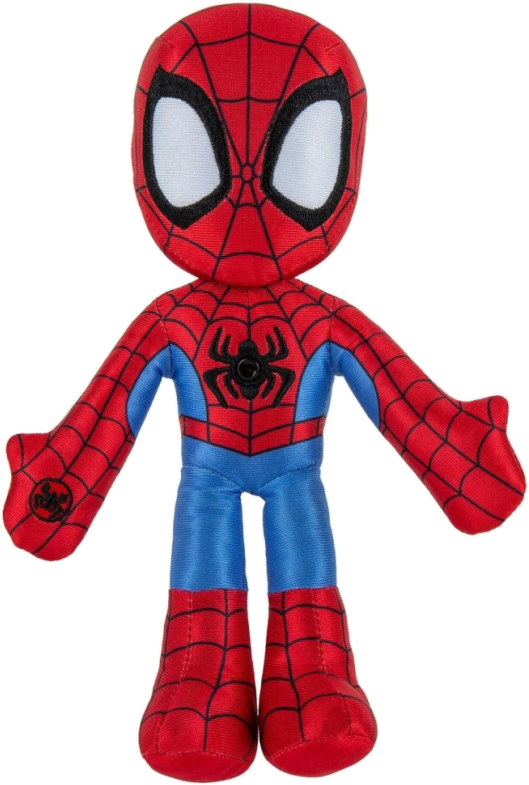 JAZWARES Pókember, Spidey világító plüssfigura, 23 cm (SNF0127)