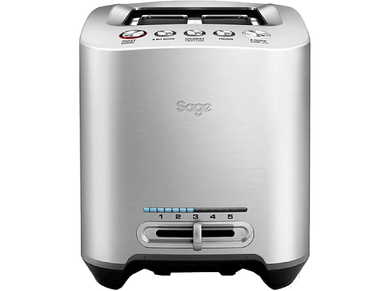 Sage STA825BAL2EEU1, 1000 W, 2 Ranuras, 5 Niveles de Tostado, Acero Inoxidable