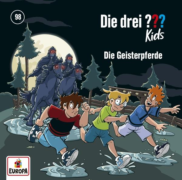 Comic-Cover: drei Jungen rennen vor Geisterreitern davon.