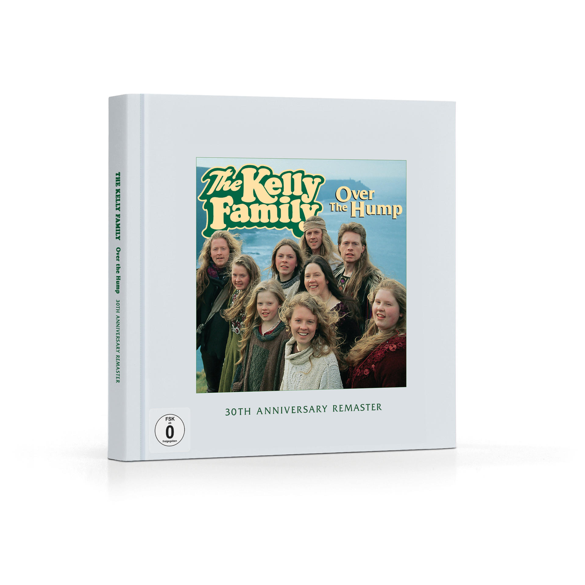 CD-Box-Set mit The Kelly Family Albumcover-Art und -Text, weißer Hintergrund.