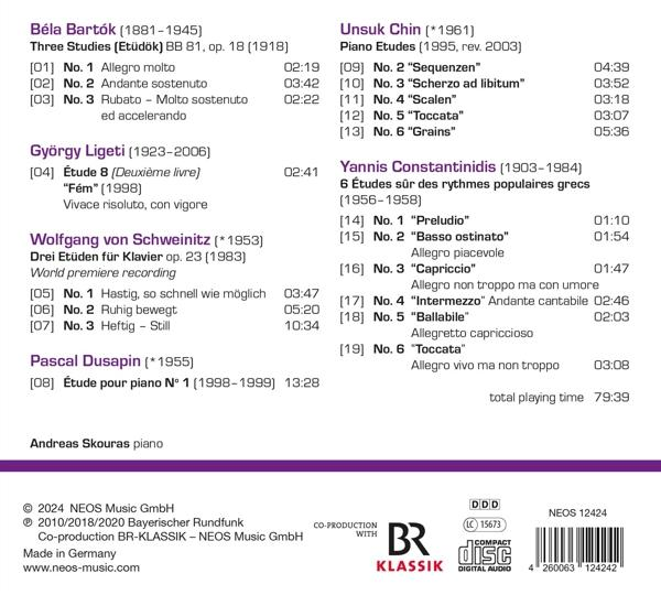 Andreas Skouras - 19 Piano Etudes  - (CD)