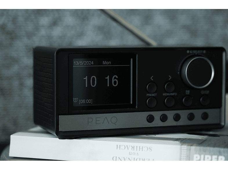 Thumbnail - PEAQ PCR 440 Radiowecker mit DAB+, DAB+/FM, FM, Bluetooth, Schwarz/Grau