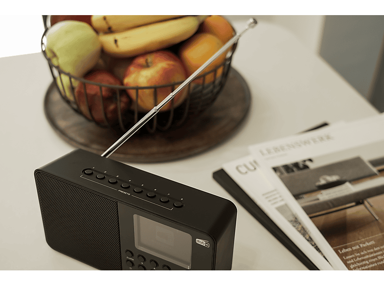 Thumbnail - PEAQ PDR 55 DAB+ Radio mit Farbdisplay, DAB+/FM, DAB+, FM, Schwarz