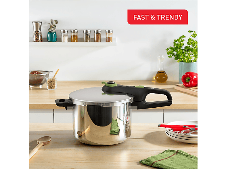 Tefal P2580702 Secure Trendy 6l Schnellkochtopf mit Korb — Foto 2 von 5