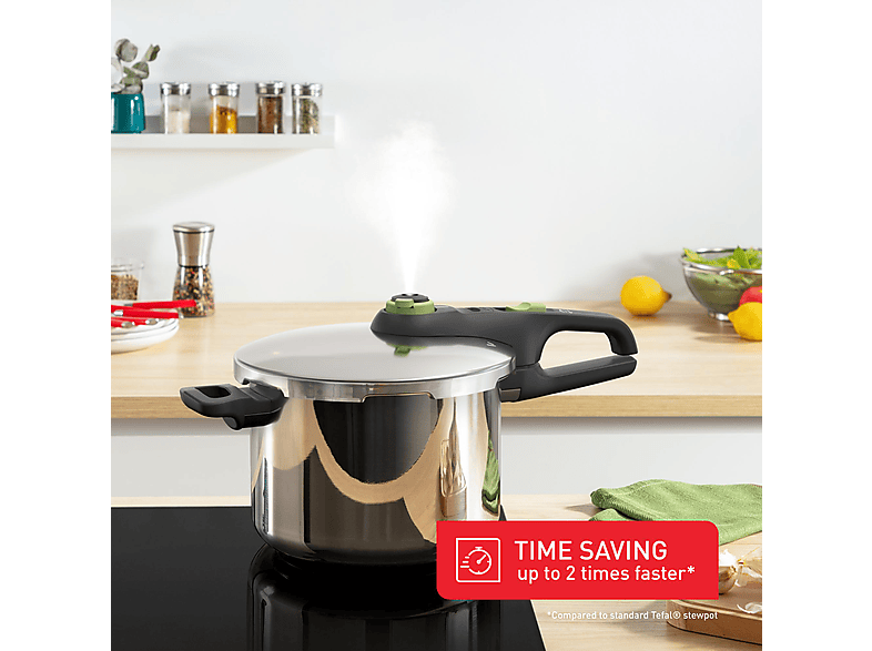 Tefal P2580702 Secure Trendy 6l Schnellkochtopf mit Korb — Foto 3 von 5