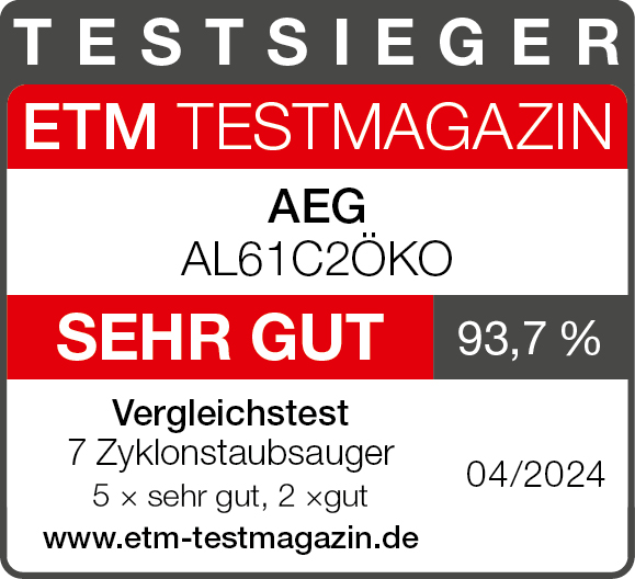 ETM TESTMAGAZIN. AEG. SEHR GUT. 04/2024.