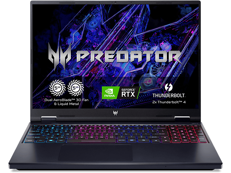 Acer Predator Helios Neo 16 PHN16-72, 16WQXGA, Intel® Core™ i7-14700HX, 16GB RAM, 1TB SSD, GeForce RTX™4070, Sin sistema operativo