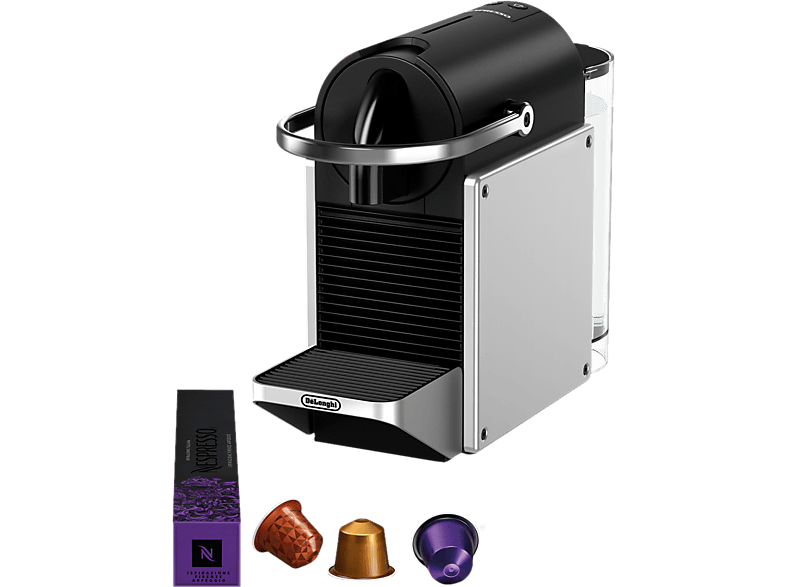 DE-LONGHI Pixie Redesign Nespresso® Kaffeemaschine Silber