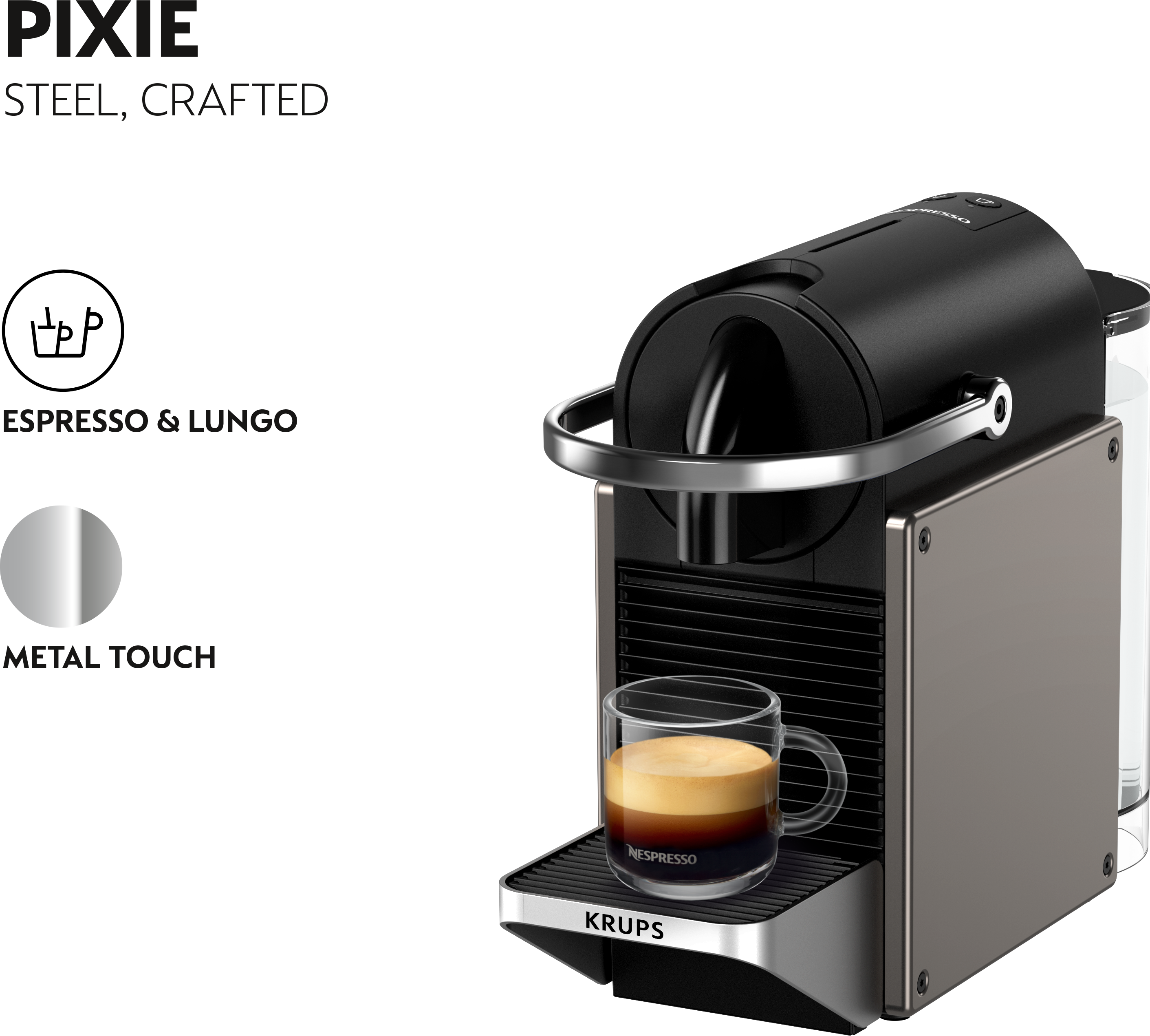 Nespresso pixie redesign - vert Krups | La Redoute