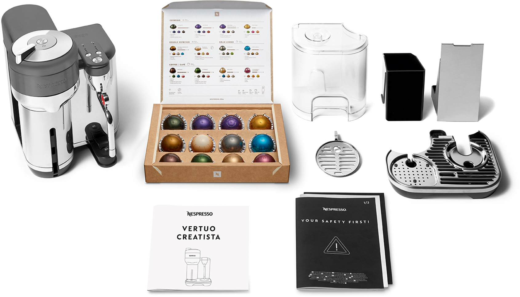 SAGE the Vertuo Creatista - Machine à café Nespresso® (Noir/acier inoxydable)