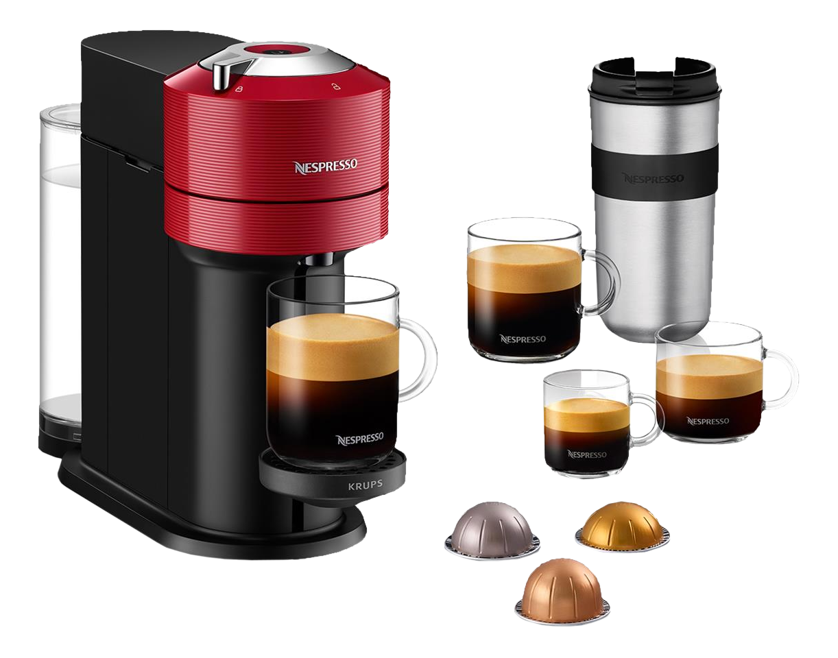 KRUPS Vertuo Next (XN9105) Nespresso® Kaffeemaschine Cherry Red